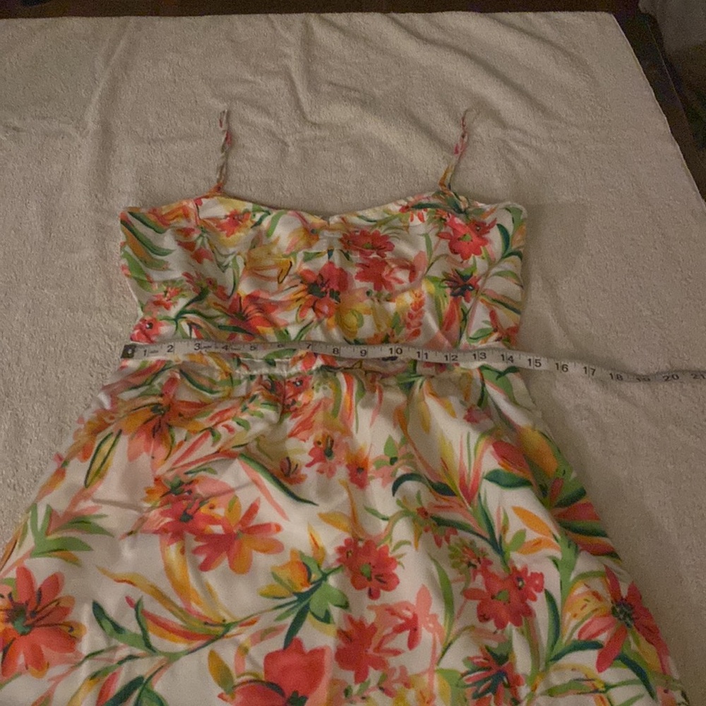 J.Crew beautiful seaside cami floral dress w/ great usable pockets - Picture 12 of 13
